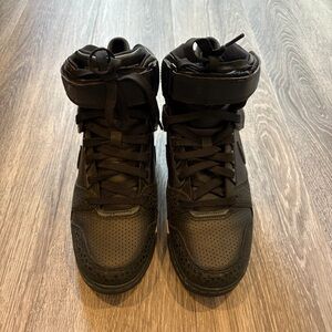 Nike Air Revolution Sky Hi Black High-Top Sneakers with Velcro Strap